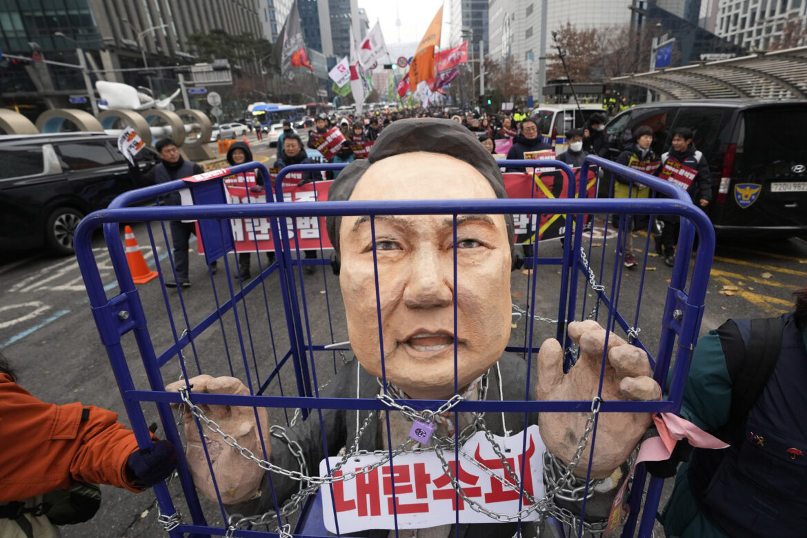 South Korean Court Issues Warrant To Detain Impeached President Yoon