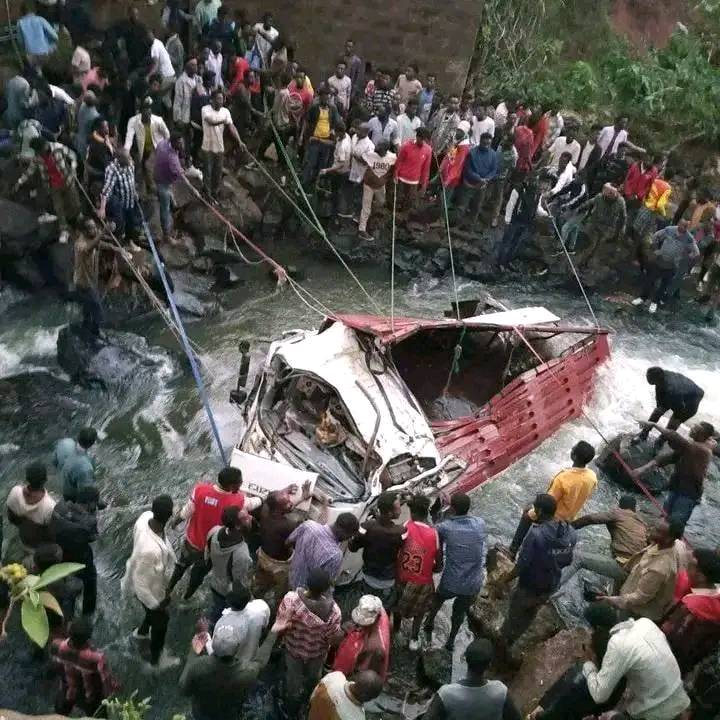 At least 66 people dead after truck plunges into river in Ethiopia