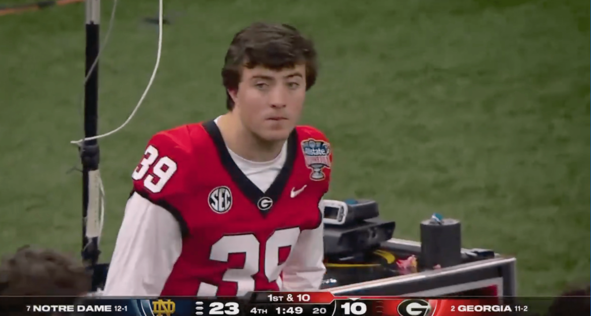 ESPN draws Sugar Bowl backlash for focusing in on Georgia’s Parker Jones for sideline mishap