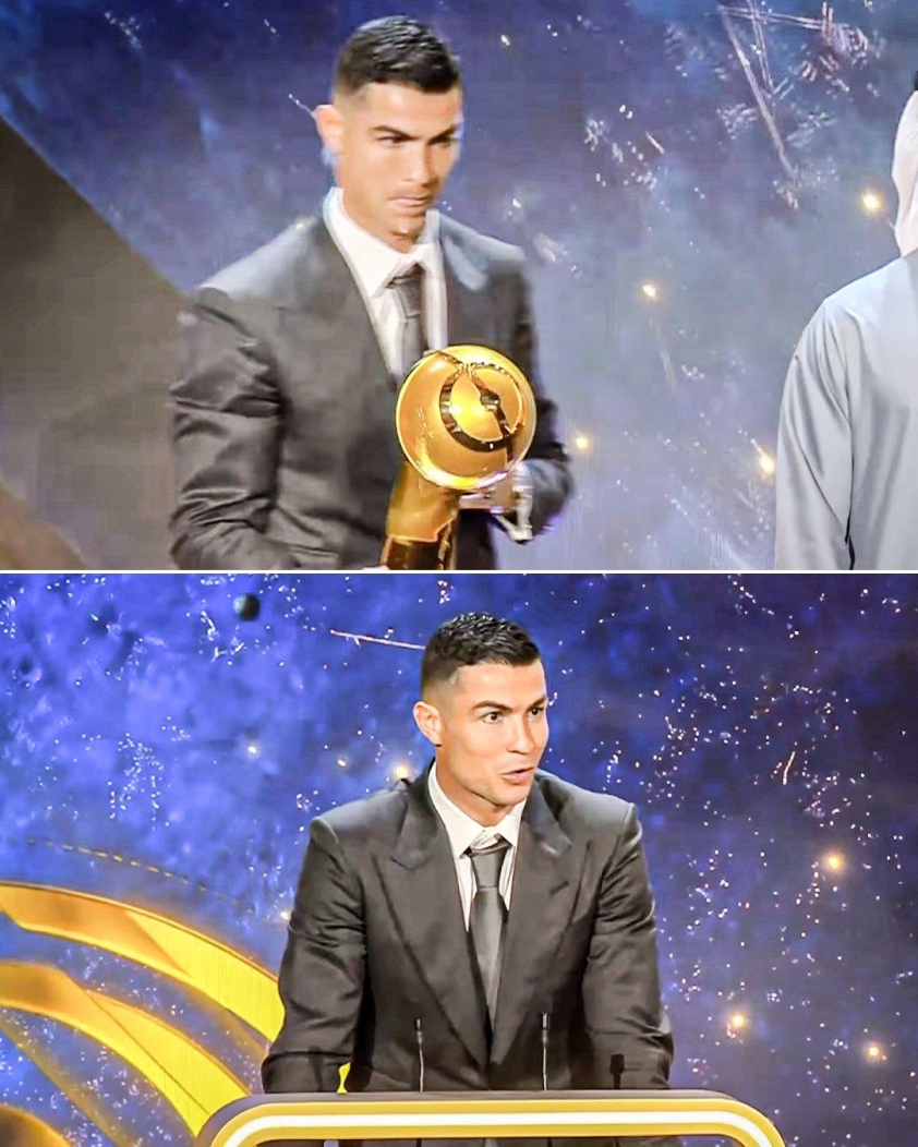 Cristiano Ronaldo giành giải Cầu thủ xuất sắc nhất khu vực Trung Đông tại lễ trao giải Globe Soccer Award năm 2025